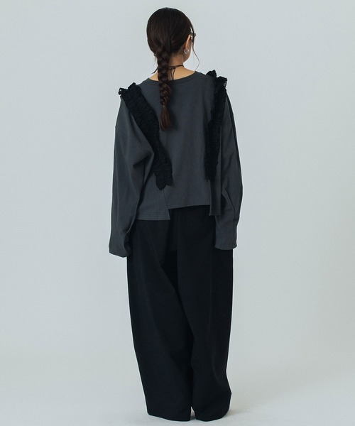 ROSE BUD（ローズバッド）の「(CREOLME)TUCK BARREL PANTS（その他パンツ・レディース・ブラウン/グレー/ブラック・S/M）」の22枚目の写真