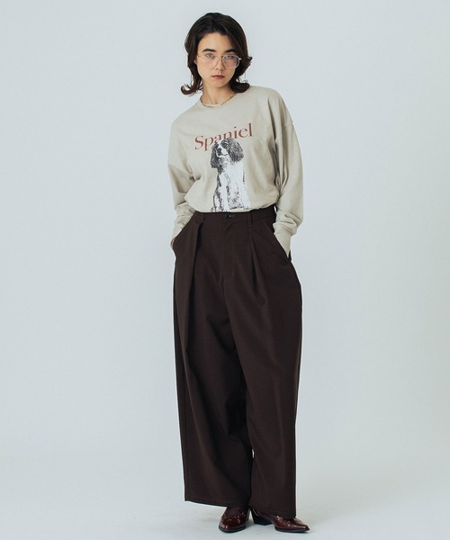 ROSE BUD（ローズバッド）の「(CREOLME)TUCK BARREL PANTS（その他パンツ・レディース・ブラウン/グレー/ブラック・S/M）」の20枚目の写真