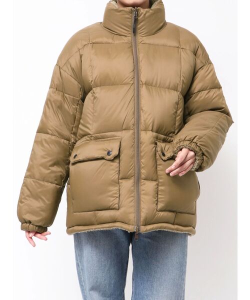 TAION（タイオン）の「TAION別注 リバーシブルダウン（ダウンジャケット/コート・レディース・ブラウン/ブラック・SMALL/MEDIUM）」の14枚目の写真