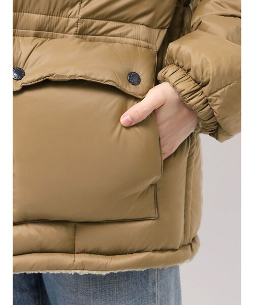 TAION（タイオン）の「TAION別注 リバーシブルダウン（ダウンジャケット/コート・レディース・ブラウン/ブラック・SMALL/MEDIUM）」の20枚目の写真