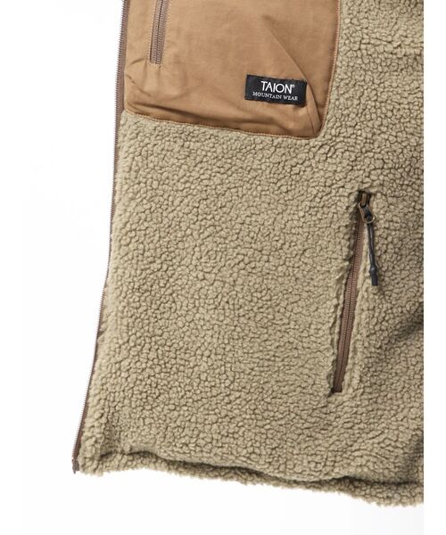 TAION（タイオン）の「TAION別注 リバーシブルダウン（ダウンジャケット/コート・レディース・ブラウン/ブラック・SMALL/MEDIUM）」の22枚目の写真