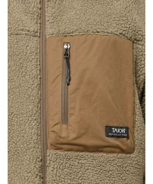 TAION（タイオン）の「TAION別注 リバーシブルダウン（ダウンジャケット/コート・レディース・ブラウン/ブラック・SMALL/MEDIUM）」の8枚目の写真