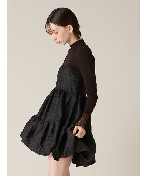 ジャカードバルーンミニワンピース（ワンピース）｜LILY BROWN（リリー