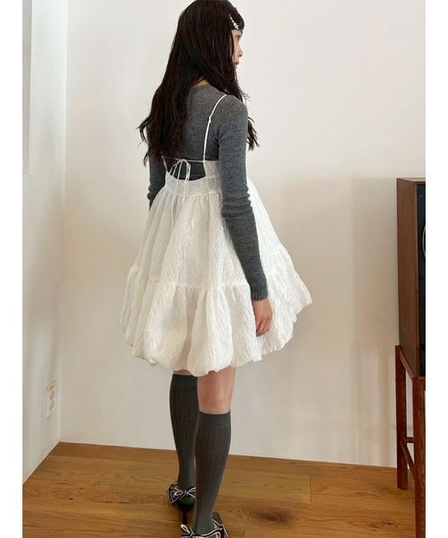 ジャカードバルーンミニワンピース（ワンピース）｜LILY BROWN（リリー