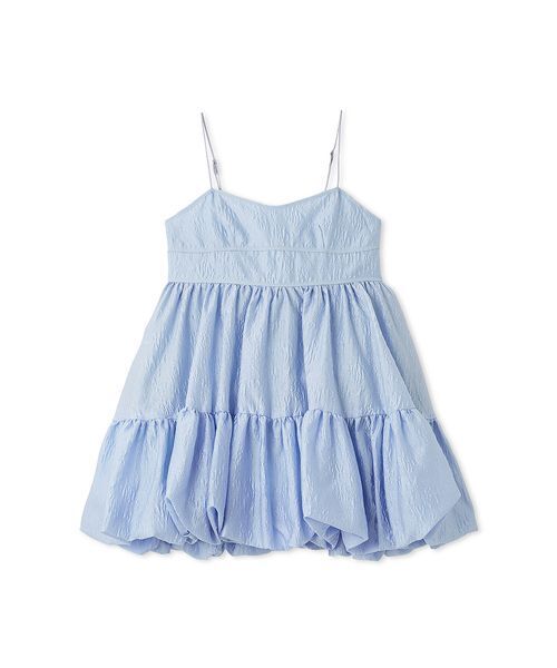 lily brown ジャカードバルーンミニワンピース ブルー リリーブラウン LILY BROWN ジャカードバルーンミニワンピース （BLU