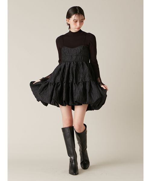 セール】ジャカードバルーンミニワンピース（ワンピース）｜LILY BROWN