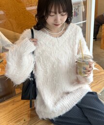 mystic | 【4日間限定価格】ふわふわシャギーニット(ニット/セーター)
