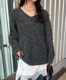 mystic | 【ZOZOWEEK限定価格/今すぐお届け可能！】ふわふわシャギーニット(ニット/セーター)