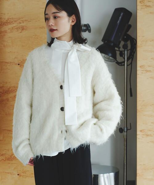 アーバンリサーチ ロッソ（URBAN RESEARCH ROSSO）/Mewl　ファーカーディガン セール】Mewl ファーカーディガン（カーディガン/ボレロ）｜URBAN