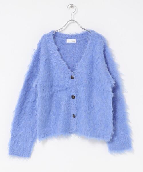 URBAN RESEARCH ROSSO WOMEN（アーバンリサーチ　ロッソ）の「Mewl　ファーカーディガン（カーディガン/ボレロ・レディース・オフホワイト/ブルー/ブラック・FREE）」の15枚目の写真
