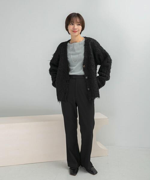 URBAN RESEARCH ROSSO WOMEN（アーバンリサーチ　ロッソ）の「Mewl　ファーカーディガン（カーディガン/ボレロ・レディース・オフホワイト/ブルー/ブラック・FREE）」の19枚目の写真