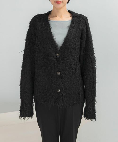 URBAN RESEARCH ROSSO WOMEN（アーバンリサーチ　ロッソ）の「Mewl　ファーカーディガン（カーディガン/ボレロ・レディース・オフホワイト/ブルー/ブラック・FREE）」の18枚目の写真