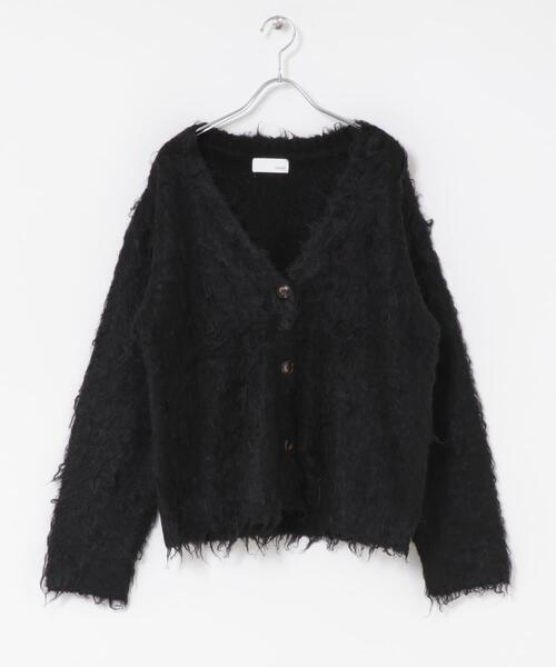 URBAN RESEARCH ROSSO WOMEN（アーバンリサーチ　ロッソ）の「Mewl　ファーカーディガン（カーディガン/ボレロ・レディース・オフホワイト/ブルー/ブラック・FREE）」の8枚目の写真