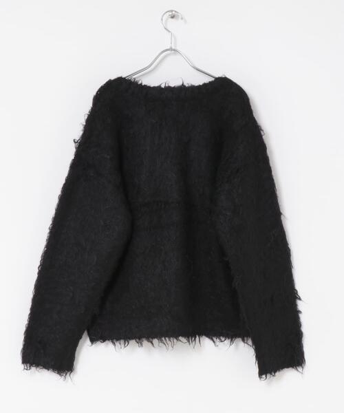 URBAN RESEARCH ROSSO WOMEN（アーバンリサーチ　ロッソ）の「Mewl　ファーカーディガン（カーディガン/ボレロ・レディース・オフホワイト/ブルー/ブラック・FREE）」の7枚目の写真