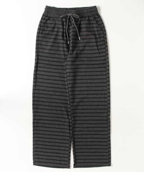 Vini（ヴィニ）の「ユニセックスボーダースウェットパンツ（スウェットパンツ・レディース・ダークグレー/ライトグレー・MEDIUM）」の7枚目の写真