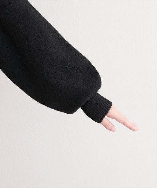 natural couture（ナチュラルクチュール）の「【WEB限定】クロスフリルニット（ニット/セーター・レディース・ブラック/アイボリー/ピンク/チャコールグレー・FREE）」の21枚目の写真