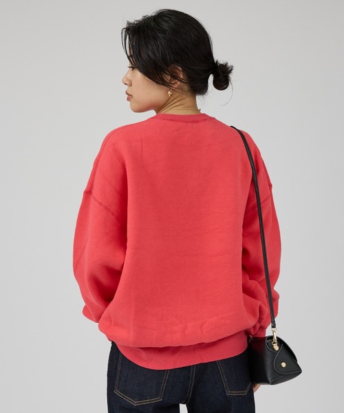 TICCA(ティッカ)の「【TICCA/ティッカ】ダウニーウラケプルオーバー/裏起毛/スウェット(スウェット・レディース・チャコールグレー/レッド・フリー)」の5枚目の写真