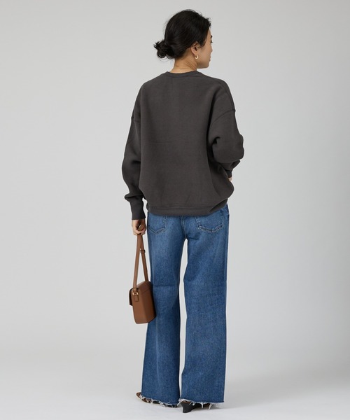 TICCA(ティッカ)の「【TICCA/ティッカ】ダウニーウラケプルオーバー/裏起毛/スウェット(スウェット・レディース・チャコールグレー/レッド・フリー)」の20枚目の写真