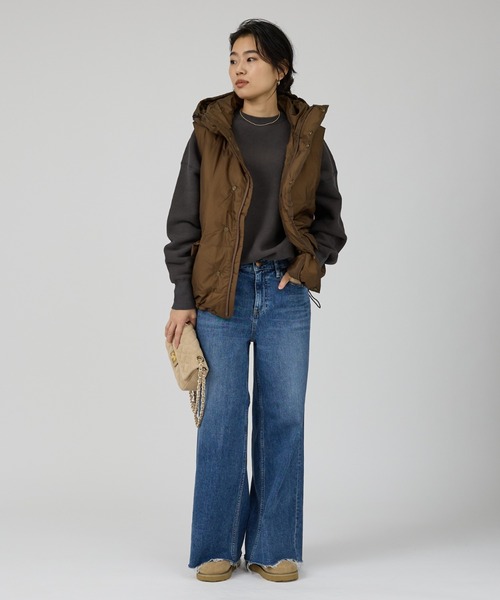 TICCA(ティッカ)の「【TICCA/ティッカ】ダウニーウラケプルオーバー/裏起毛/スウェット(スウェット・レディース・チャコールグレー/レッド・フリー)」の21枚目の写真