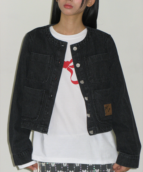 RONRON（ロンロン）の「EMBO HEART RIBBON BASIC FIT LONG SLEEVE WHITE（Tシャツ/カットソー・レディース・その他・FREE）」の4枚目の写真