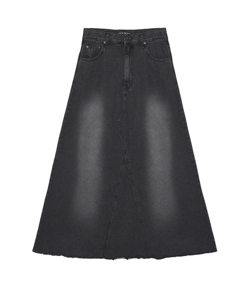 NICK&NICOLE(ニックアンドニコール)の「MAXI WASHING DENIM SKIRT_BLACK(スカート・レディース・その他・SMALL/MEDIUM/LARGE)」の5枚目の写真