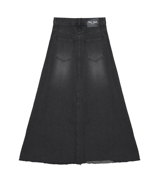 NICK&NICOLE(ニックアンドニコール)の「MAXI WASHING DENIM SKIRT_BLACK(スカート・レディース・その他・SMALL/MEDIUM/LARGE)」の6枚目の写真