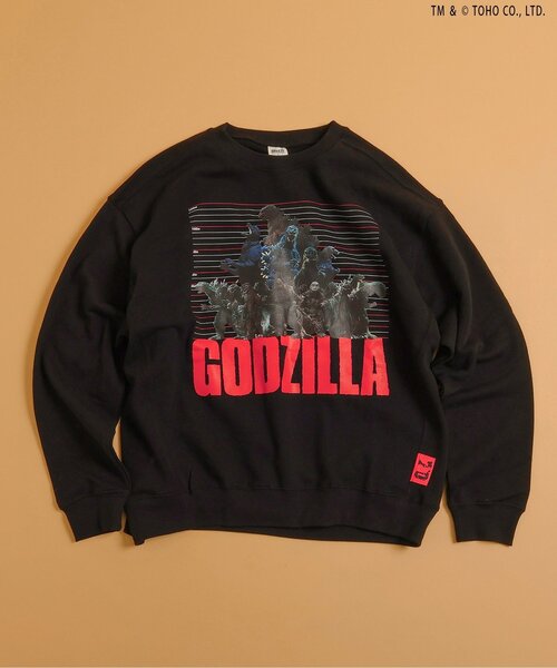 BREEZE(ブリーズ)の「【ゴジラ】70周年歴代ゴジラ&怪獣トレーナー(大人)(スウェット・メンズ・その他12/その他11・MEDIUM/LARGE)」の2枚目の写真