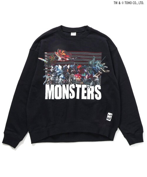 BREEZE(ブリーズ)の「【ゴジラ】70周年歴代ゴジラ&怪獣トレーナー(大人)(スウェット・メンズ・その他12/その他11・MEDIUM/LARGE)」の9枚目の写真