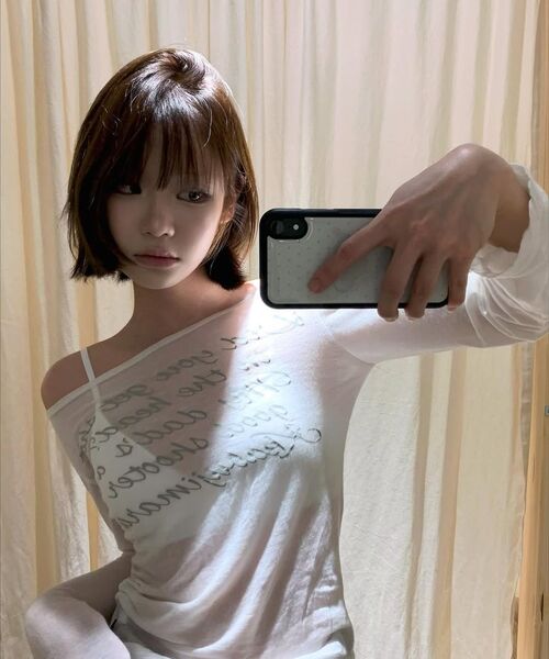 GILAARCHIVE(ギラアーカイブ)の「LETTERING SHEER LONG SLEEVE_WH(Tシャツ/カットソー・レディース・その他・FREE)」の10枚目の写真