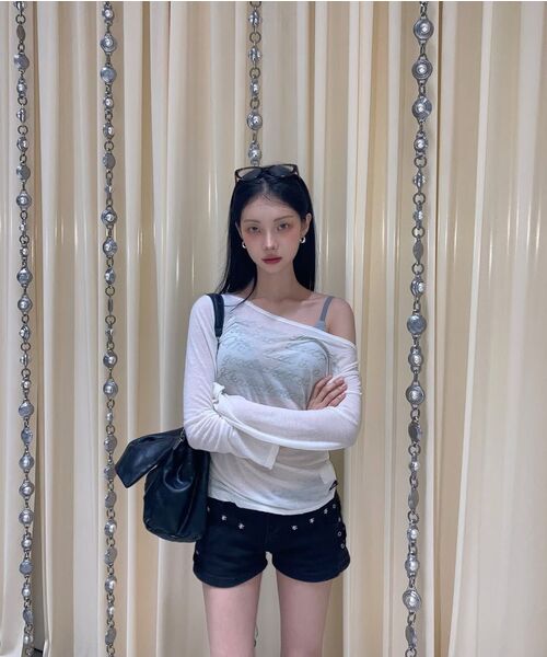 GILAARCHIVE(ギラアーカイブ)の「LETTERING SHEER LONG SLEEVE_WH(Tシャツ/カットソー・レディース・その他・FREE)」の12枚目の写真