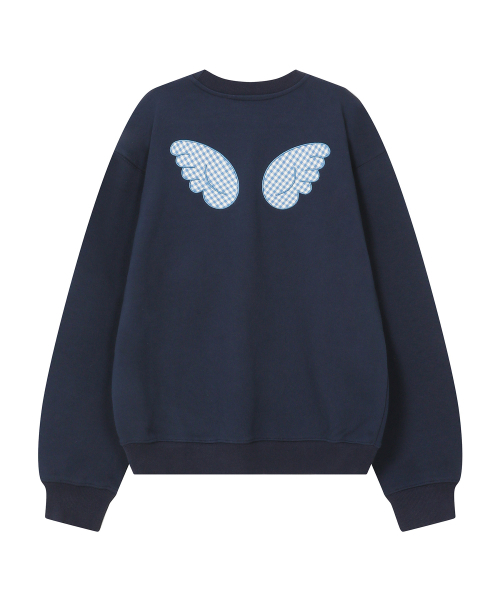 BAUF（バウフ）の「3ロゴエンジェルスウェット [ネイビー]（スウェット・レディース・その他・MEDIUM/LARGE）」の2枚目の写真