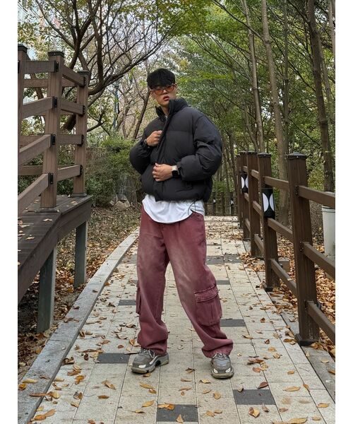 セール】デイリープファーショートダウンジャケット [ディムグレー