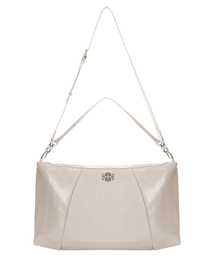 NICOLE MEGA SQUARE SHOULDER BAG_CREAM