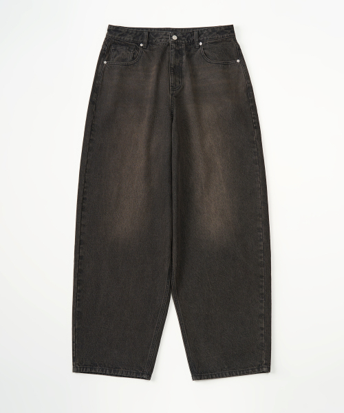 TOFFEE（トフィー）の「ダンボデニムパンツ(SAND BLACK)（デニムパンツ・メンズ・その他・SMALL/MEDIUM/LARGE/X-LARGE/X-SMALL）」の2枚目の写真