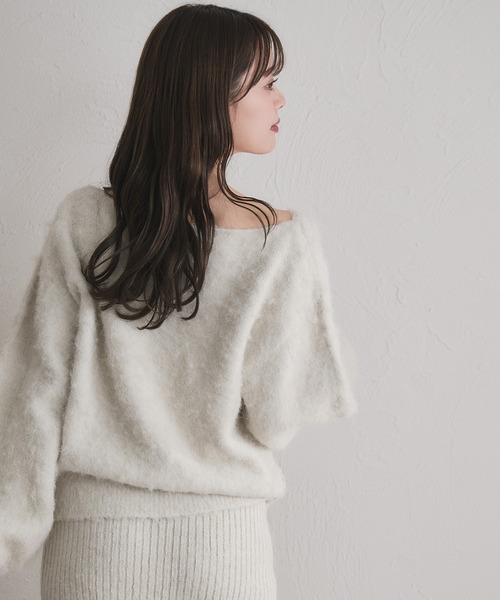 fupel(フぺル)の「2way brushed knit setup / 2way起毛ニットセットアップ(セットアップ・レディース・オフホワイト/グレー/ネイビー・FREE)」の19枚目の写真