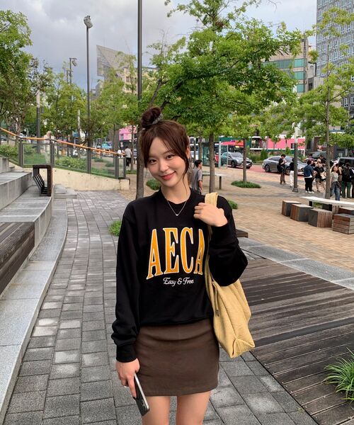 AECA（エイカ）の「AECA ARCH FELT SWEAT SHIRTS-BLACK（スウェット・レディース・その他・SMALL/MEDIUM/LARGE/X-LARGE）」の7枚目の写真