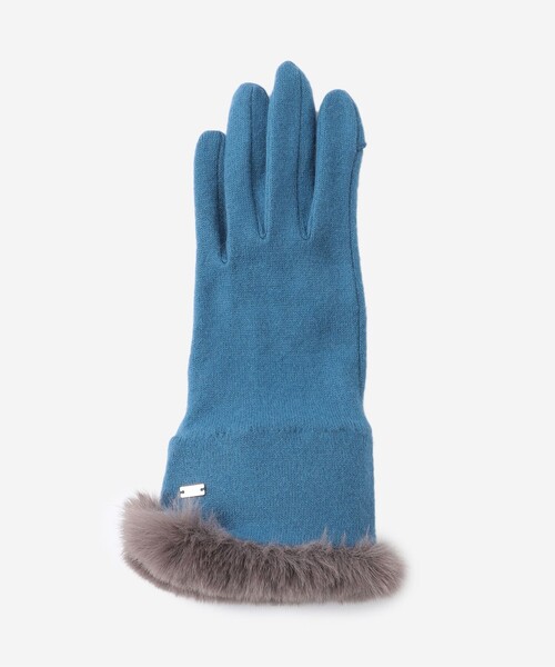 MACKINTOSH LONDON（マッキントッシュ ロンドン）の「【Precious12月号】カシミヤニットグローブ（手袋・レディース・ブルー系その他4/ベージュ/ブラック・FREE）」の8枚目の写真