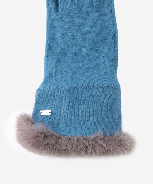 MACKINTOSH LONDON（マッキントッシュ ロンドン）の「【Precious12月号】カシミヤニットグローブ（手袋・レディース・ブルー系その他4/ベージュ/ブラック・FREE）」の10枚目の写真