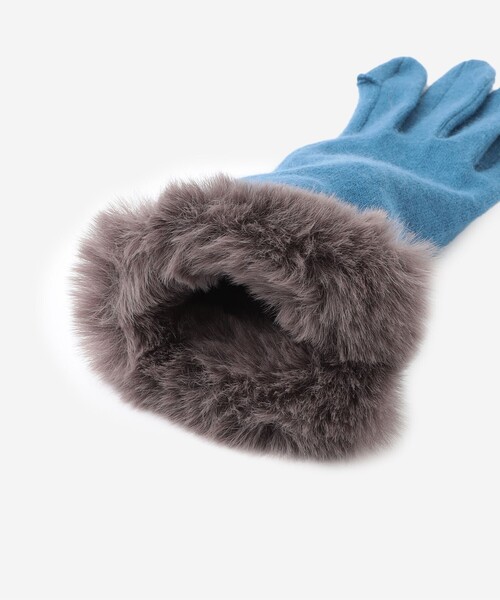 MACKINTOSH LONDON（マッキントッシュ ロンドン）の「【Precious12月号】カシミヤニットグローブ（手袋・レディース・ブルー系その他4/ベージュ/ブラック・FREE）」の11枚目の写真