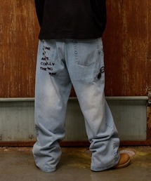 HOODHOOD | ★K-POPアイドル着用【UNISEX】HOODHOOD／NO STRESSデニム(デニムパンツ)