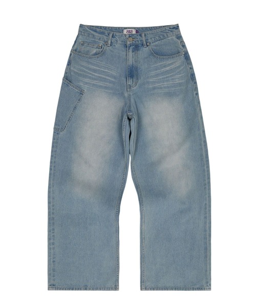 HOODHOOD（フッドフッド）の「★K-POPアイドル着用【UNISEX】HOODHOOD／NO STRESSデニム（デニムパンツ・レディース・ブルー/ブラック・MEDIUM/LARGE）」の12枚目の写真