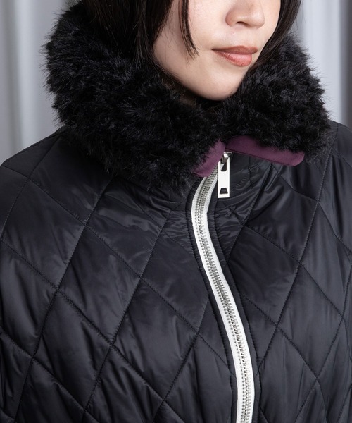 MARECHAL TERRE(マルシャルテル)の「キルティングブルゾン(ブルゾン・レディース・ブラック/アイボリー/チャコールグレー/カーキ・MEDIUM)」の10枚目の写真