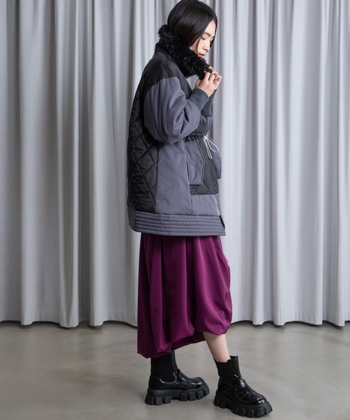 MARECHAL TERRE(マルシャルテル)の「キルティングブルゾン(ブルゾン・レディース・ブラック/アイボリー/チャコールグレー/カーキ・MEDIUM)」の11枚目の写真