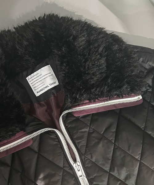 MARECHAL TERRE(マルシャルテル)の「キルティングブルゾン(ブルゾン・レディース・ブラック/アイボリー/チャコールグレー/カーキ・MEDIUM)」の14枚目の写真