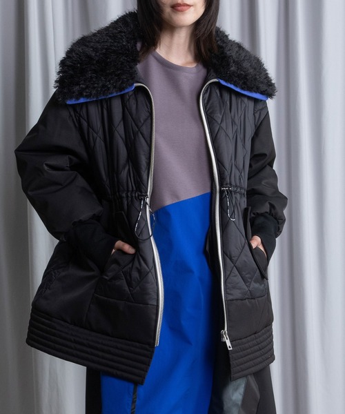 MARECHAL TERRE(マルシャルテル)の「キルティングブルゾン(ブルゾン・レディース・ブラック/アイボリー/チャコールグレー/カーキ・MEDIUM)」の16枚目の写真