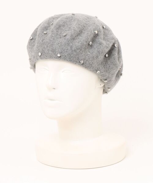 apres jour（アプレジュール）の「【apres jour×ARIAZ】ビジュー付きベレー帽（ハンチング/ベレー帽・レディース・ホワイト/ブラック/グレー系その他・FREE）」の12枚目の写真