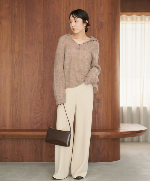 追加》ALPACA MIX BUTTON ニット 2（ニット/セーター）｜Plage