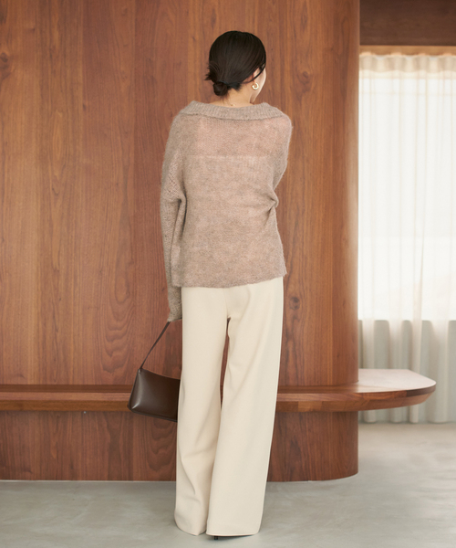 追加》ALPACA MIX BUTTON ニット 2（ニット/セーター）｜Plage