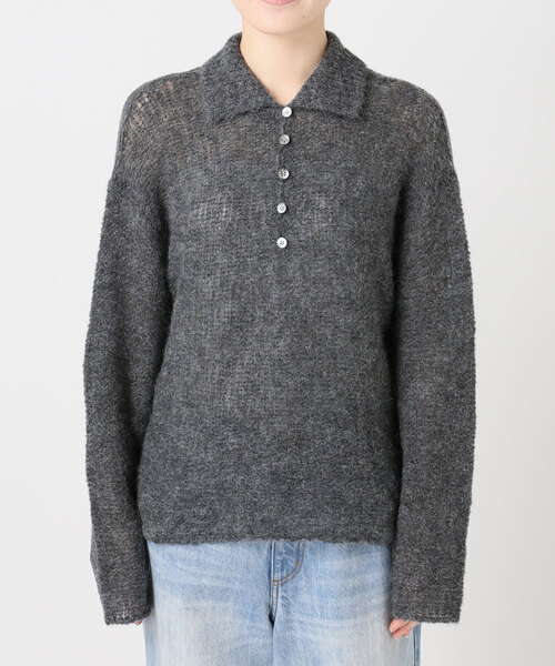 追加》ALPACA MIX BUTTON ニット 2（ニット/セーター）｜Plage
