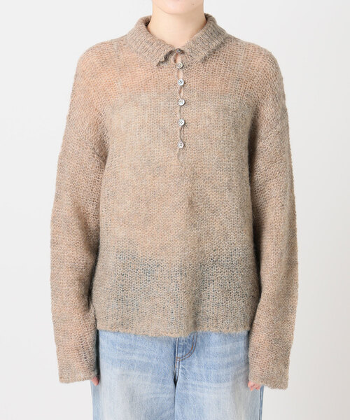 追加》ALPACA MIX BUTTON ニット 2（ニット/セーター）｜Plage